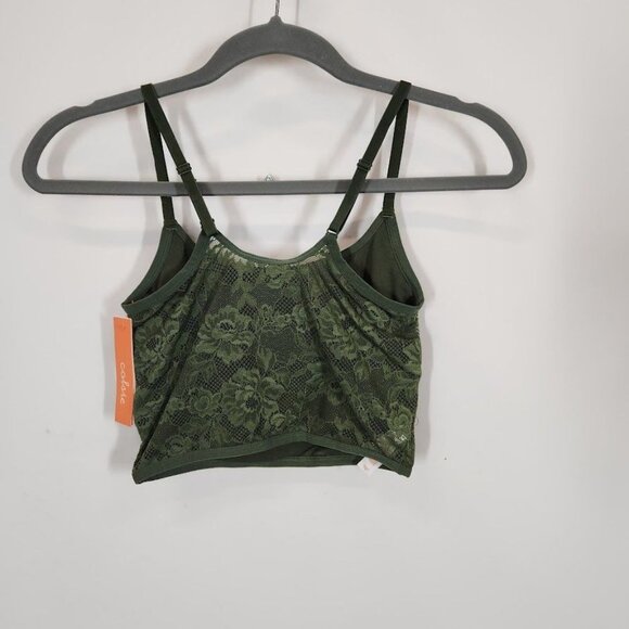 NWT Colsie Women's 80's Lace Brami in Green size XS‎ - Picture 4 of 9